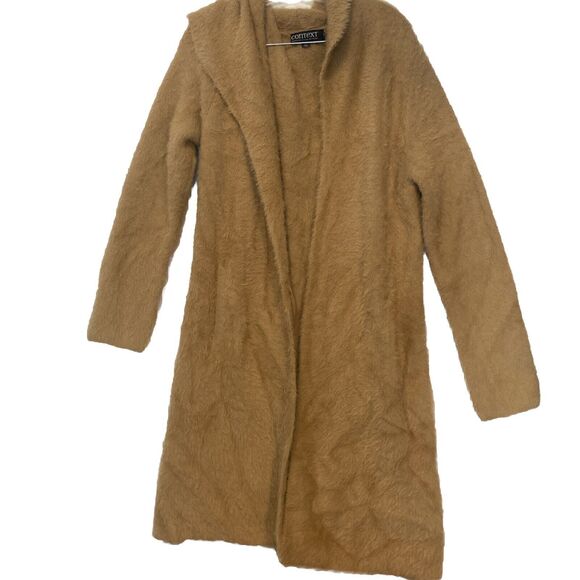 Vintage Context By Lord And TaylorBrown Faux FurCardigan With PocketsM